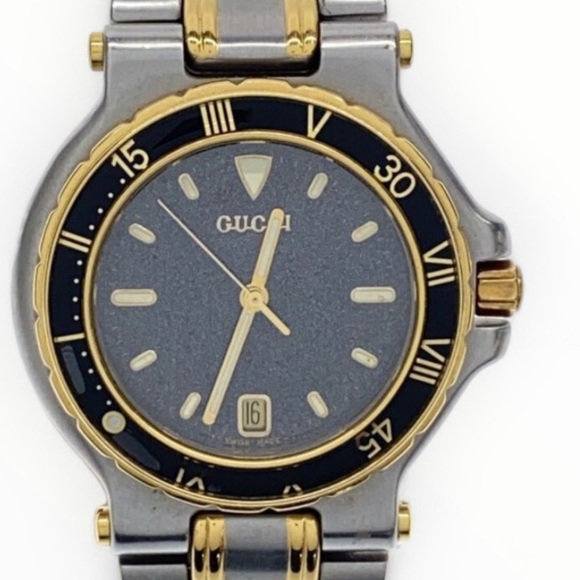 Gucci Men's Black and Gold Watch - Picture 1 of 7